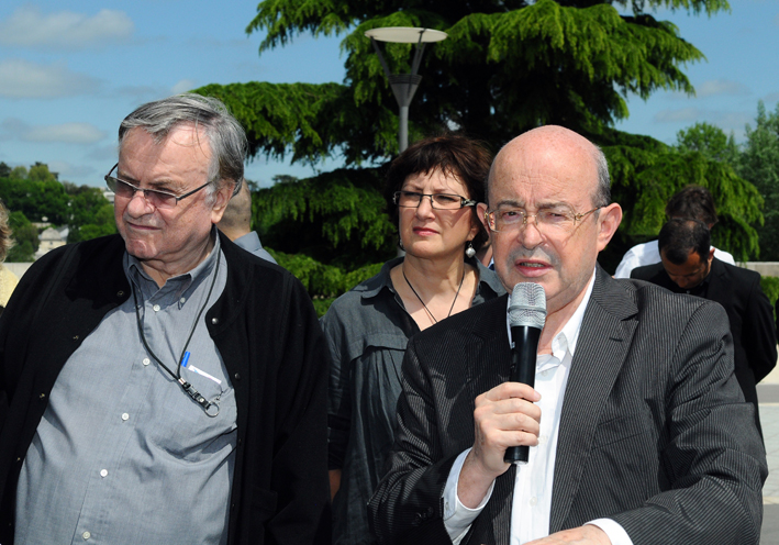 DSC_8161_leger Roger Tallon, designer - Régine Charvet-Pello, dirigeante et fondatrice de l'agence rcp design global - Jean Germain, Sénateur - Maire de Tours